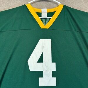 Green Bay Packers Brett Favre #4 Jersey Adult Size XL Green Vintage Logo 7